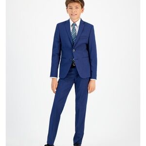 Micheal Kors- Big boys silver slim fit stretch suit